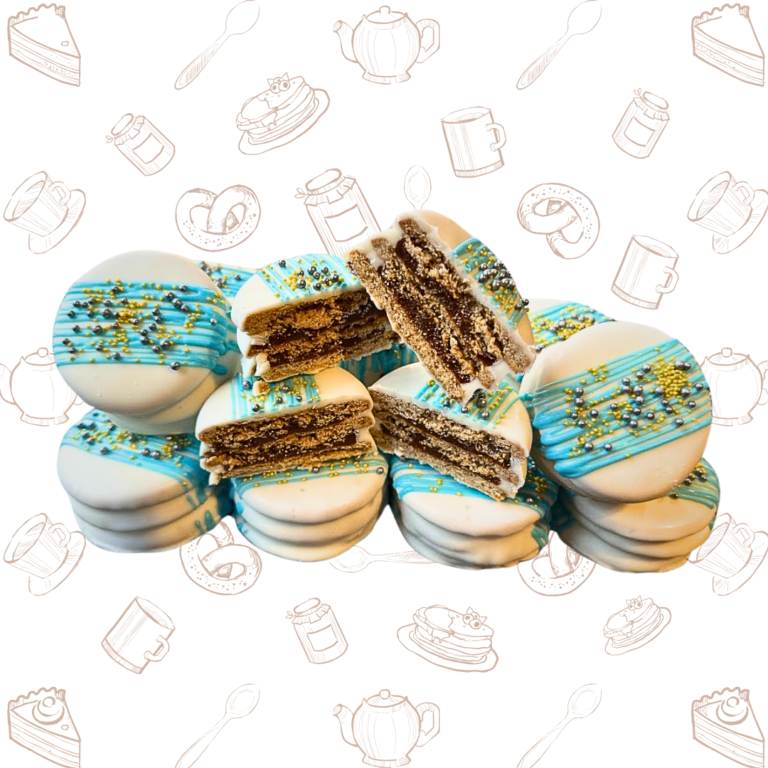 Alfajor de Manjar cubierto con chocolate Blanco