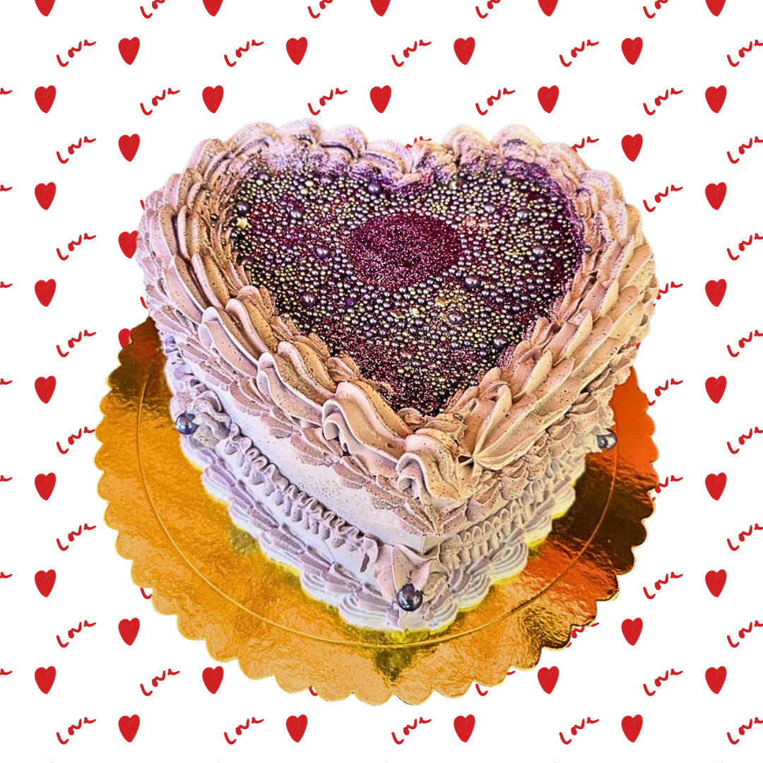 Decoración Corazón Morado