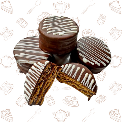 Alfajor de Manjar cubierto con chocolate
