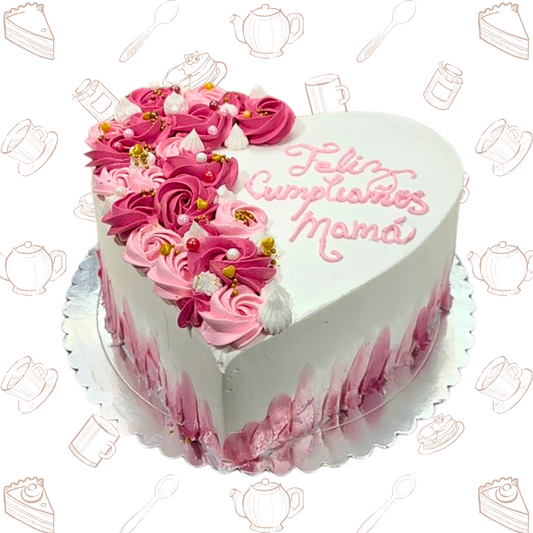 Decoración Corazón de Rosas
